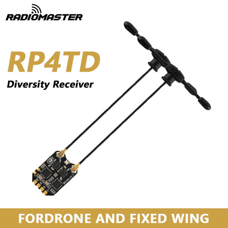 Skyzone Sky04O Pro Fpv Goggles - RadioMaster RP4TD ExpressLRS 2.4GHz 다이버시티 수신기(FPV